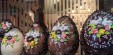 Easter chocolate eggs on display for sale