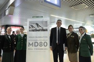 VOLO CELEBRATIVO DELL'MD80 DI ALITALIA